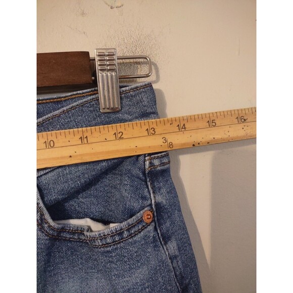 Levis Premium Wedgie Icon Fit Straight Jeans Womens Button Fly Blue Sz W27 - Picture 4 of 9